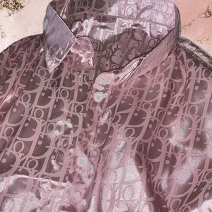 Pink Dior blouse dress shirt